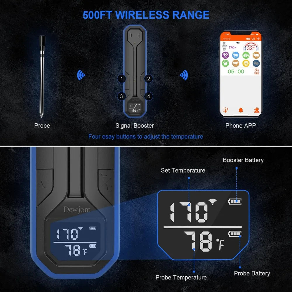 FireTrack™ Bluetooth Meat Thermometer