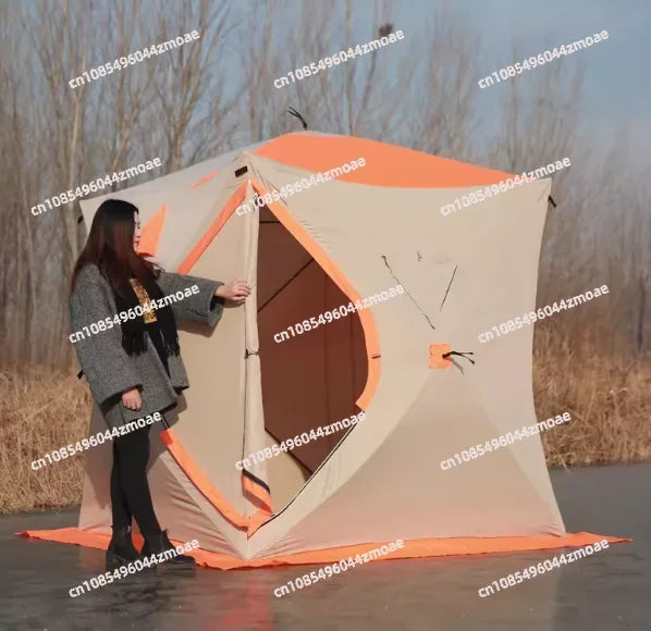 Ice Fishing Tent Winter Fishing Warm Thickened Cold Protection Tent Outdoor Camping Fishing Fat Man Igloo