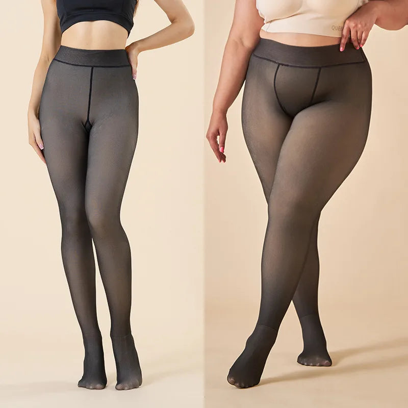 Thermal Pantyhose Tights- Fleece Lined