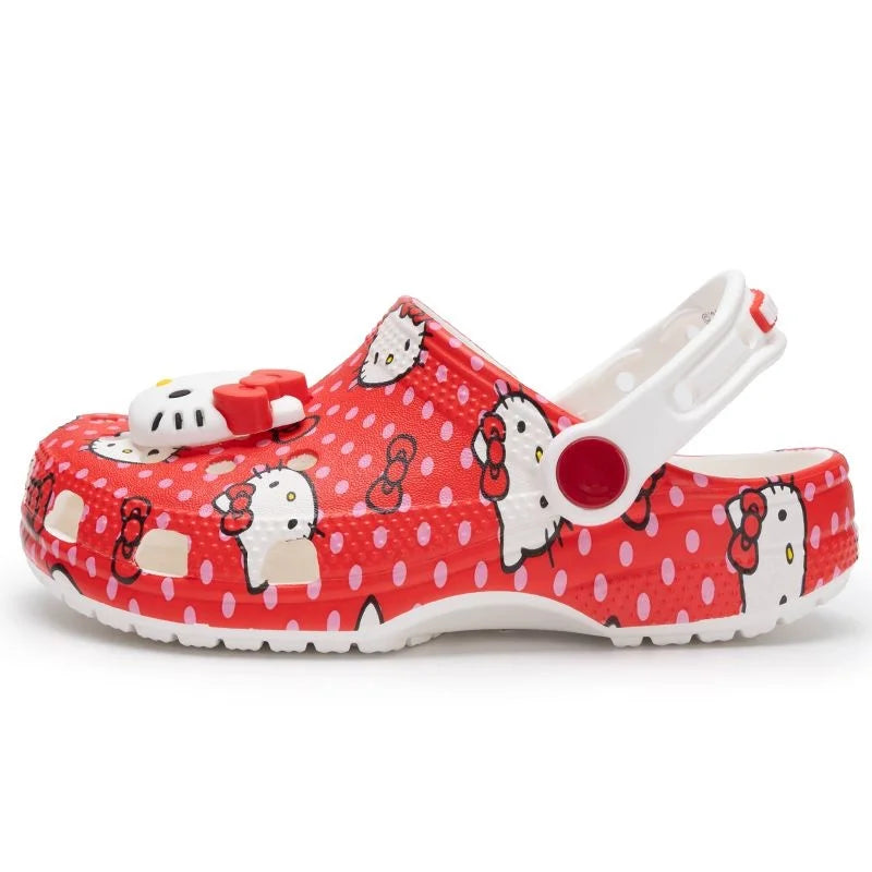 New Arrival Sanrio Hello Kitty Pochacco Melody Summer Children Cute Cartoon Children Slipper Nonslip Soft-Soled Wrap Toe Sandals