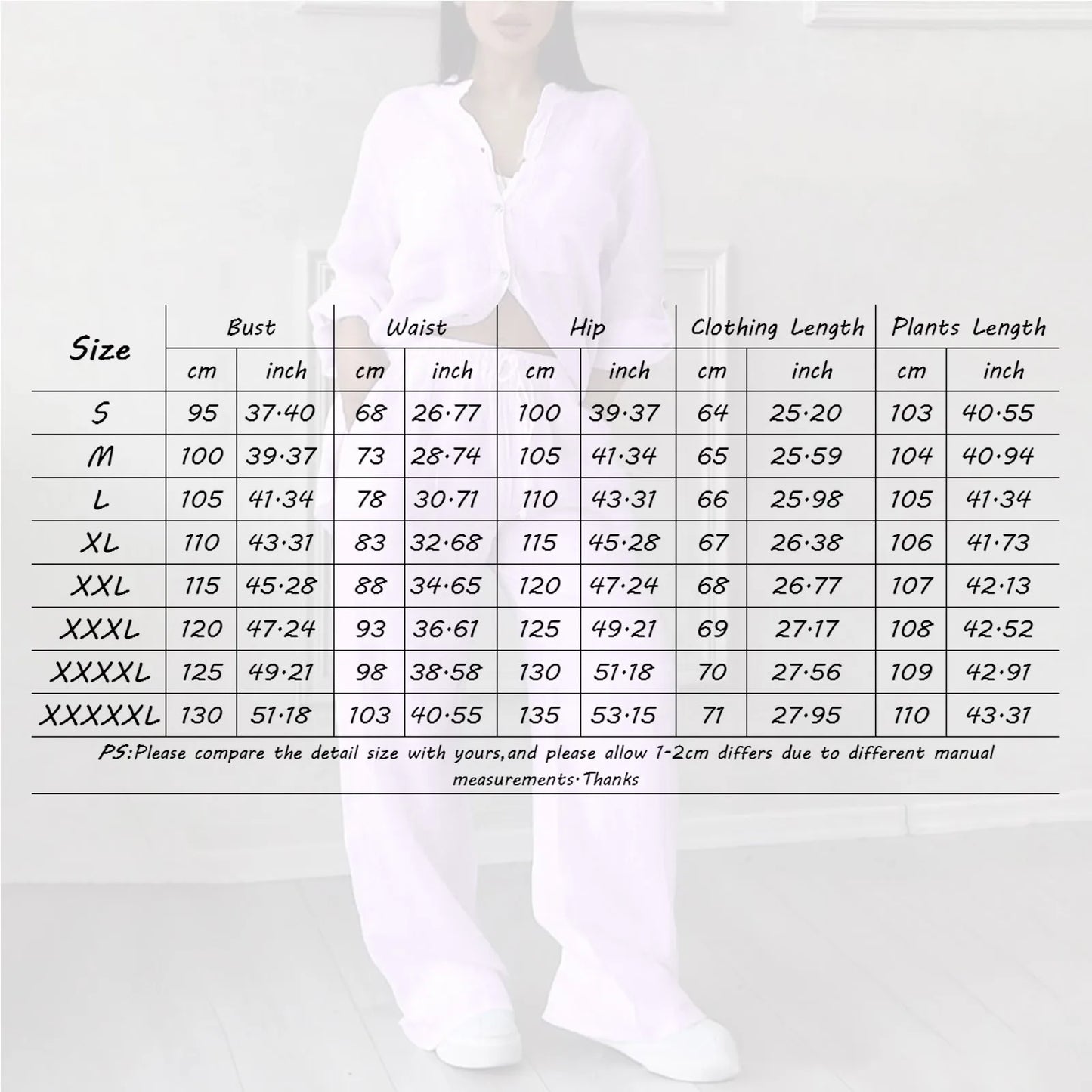 Womens Travel Sets 2 Piece Outfits Ladies' Casual Pants Cotton Linen Set Casual Solid Color Shirt Drawstring Wide Leg Pants Set