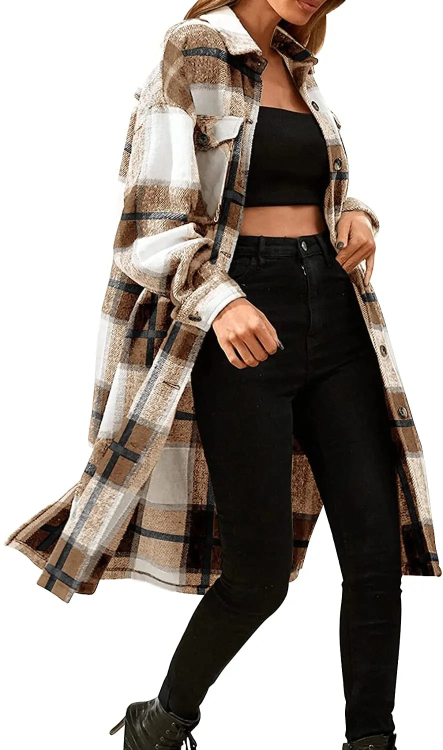 Cloudy Cozy Flannel Jacket S-XL