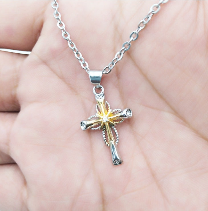 Octagonal Star Cross Alloy Pendant