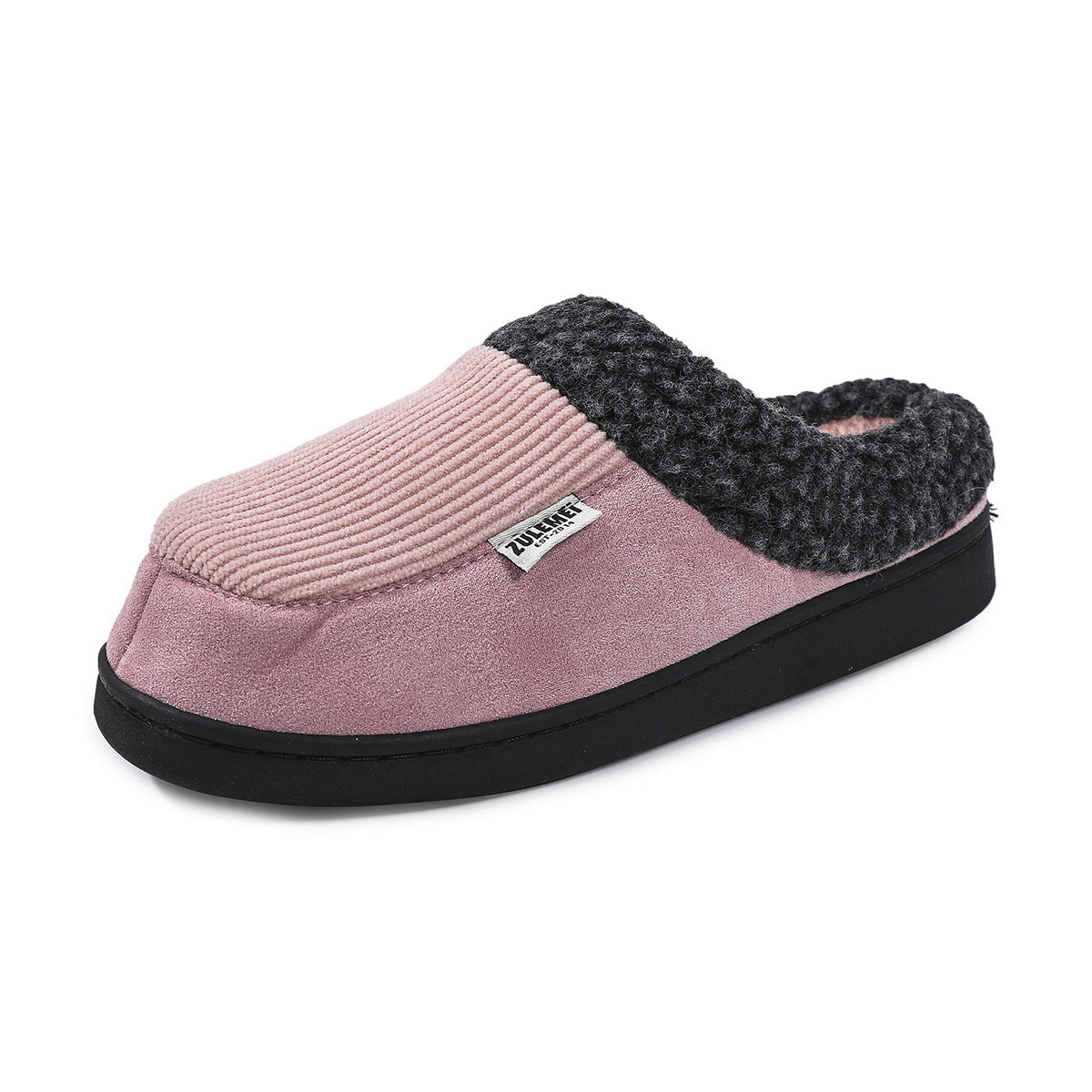 Solid Striped Cotton Slipper