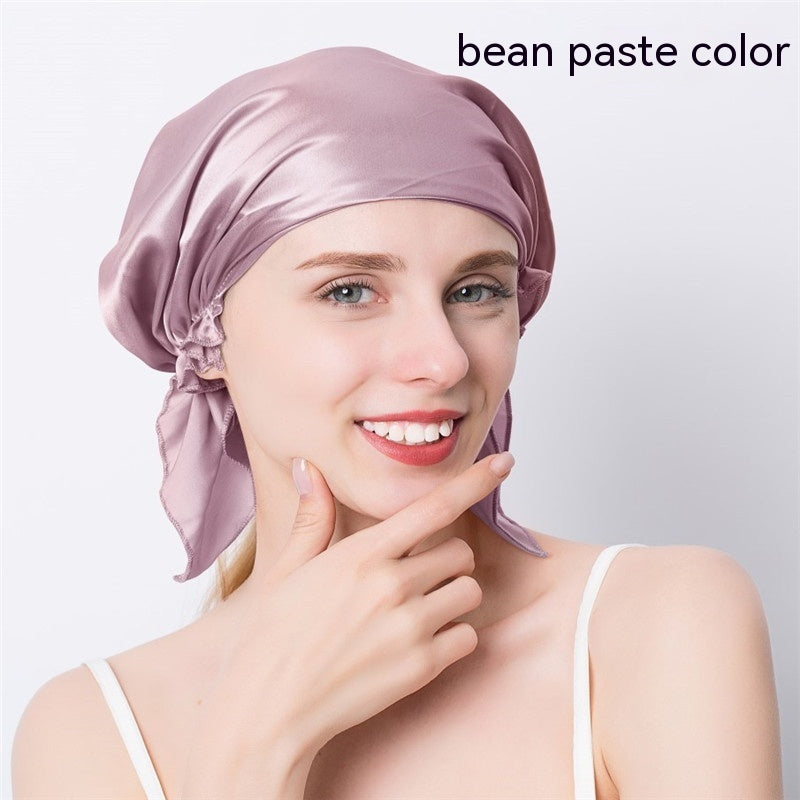 Women's Triangle Mulberry Silk Silk Nightcap