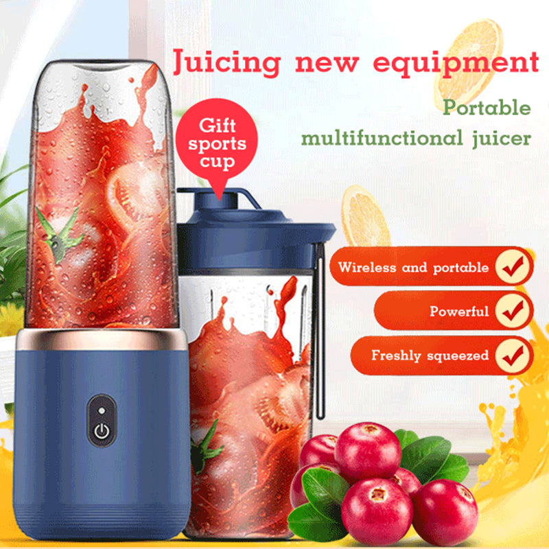 Blend On-the-Go with Our 6-Blade Portable Blender!