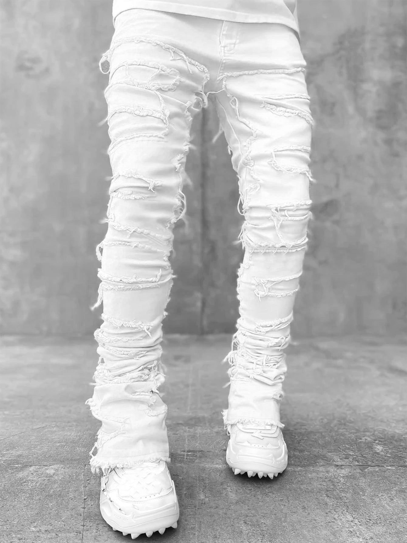 Men's Patched Straight Pant