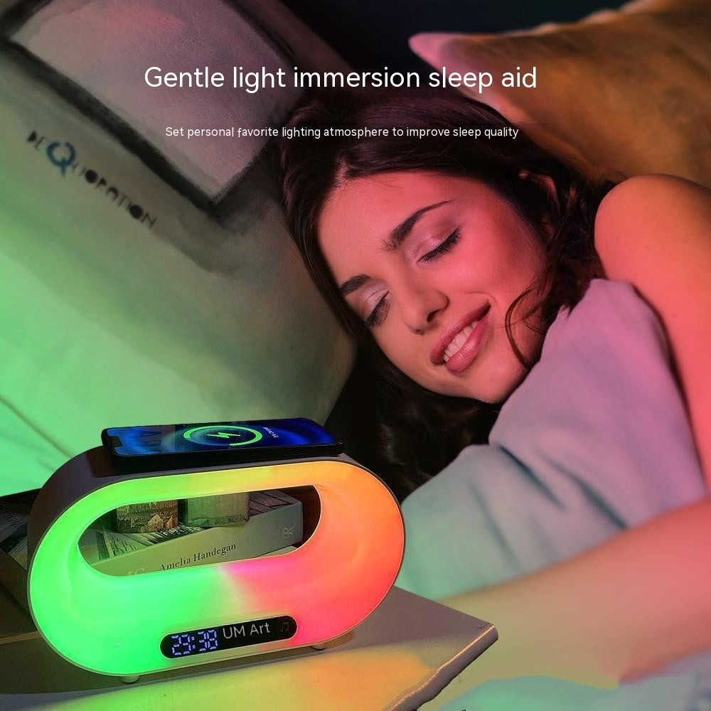 GlowCharge Capsule™ - Wireless Charger Alarm Clock