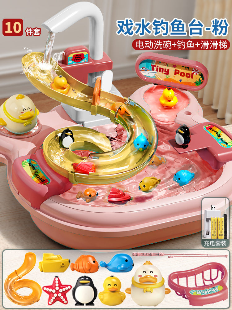 Children's Automatic Water Playing Educational Fishing Toys Water Park