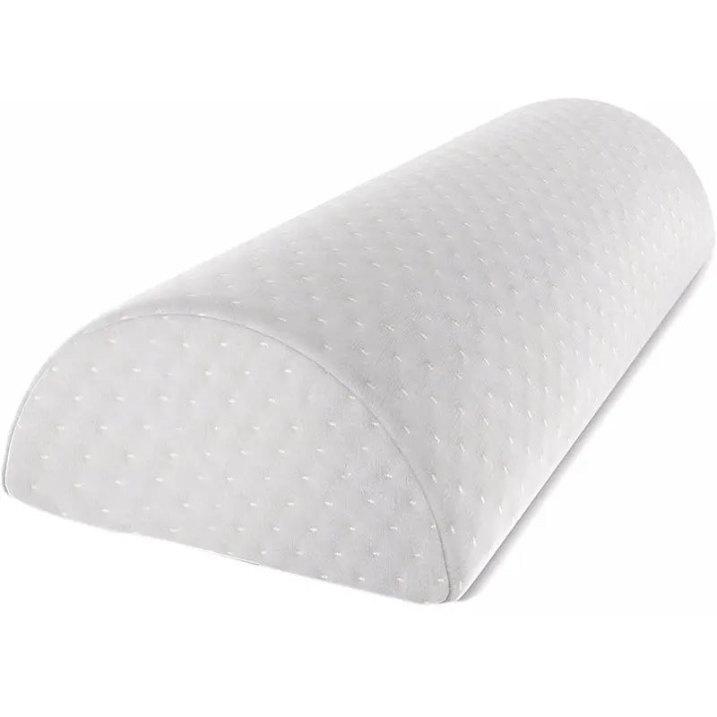 Comfort Bolster Pillow for Legs Back and Head Memory Foam Cotton Cover Lumbar Support Pillow for Semi Roll Pillow