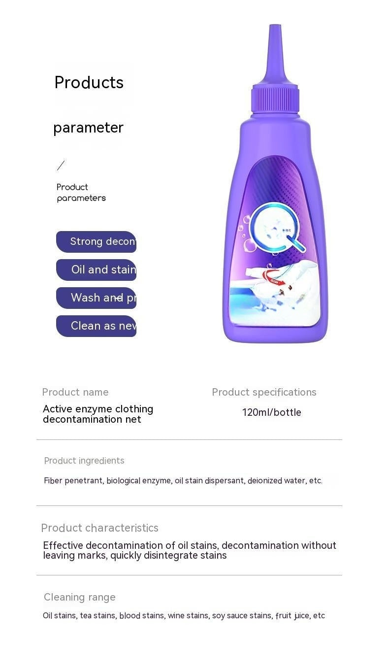 "Purple Stain Eraser" Enzyme Cleaner