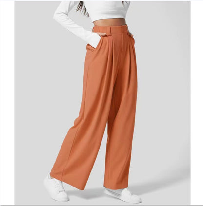 High Waist-Loose-fit Tappered Trouser