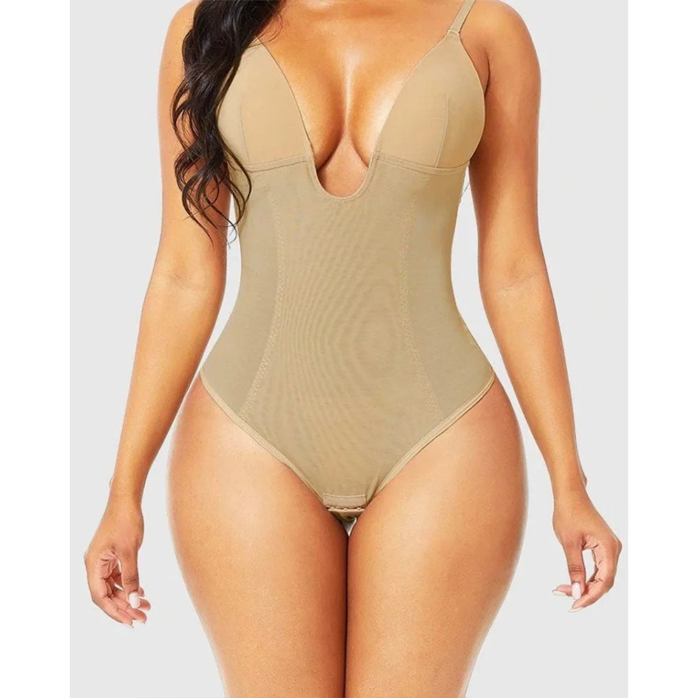 Fajas Thong Bodysuit Shaperwear for Women Tummy Control Seamless Body Shapers Belly Waist Trainer Slimmer Underwear