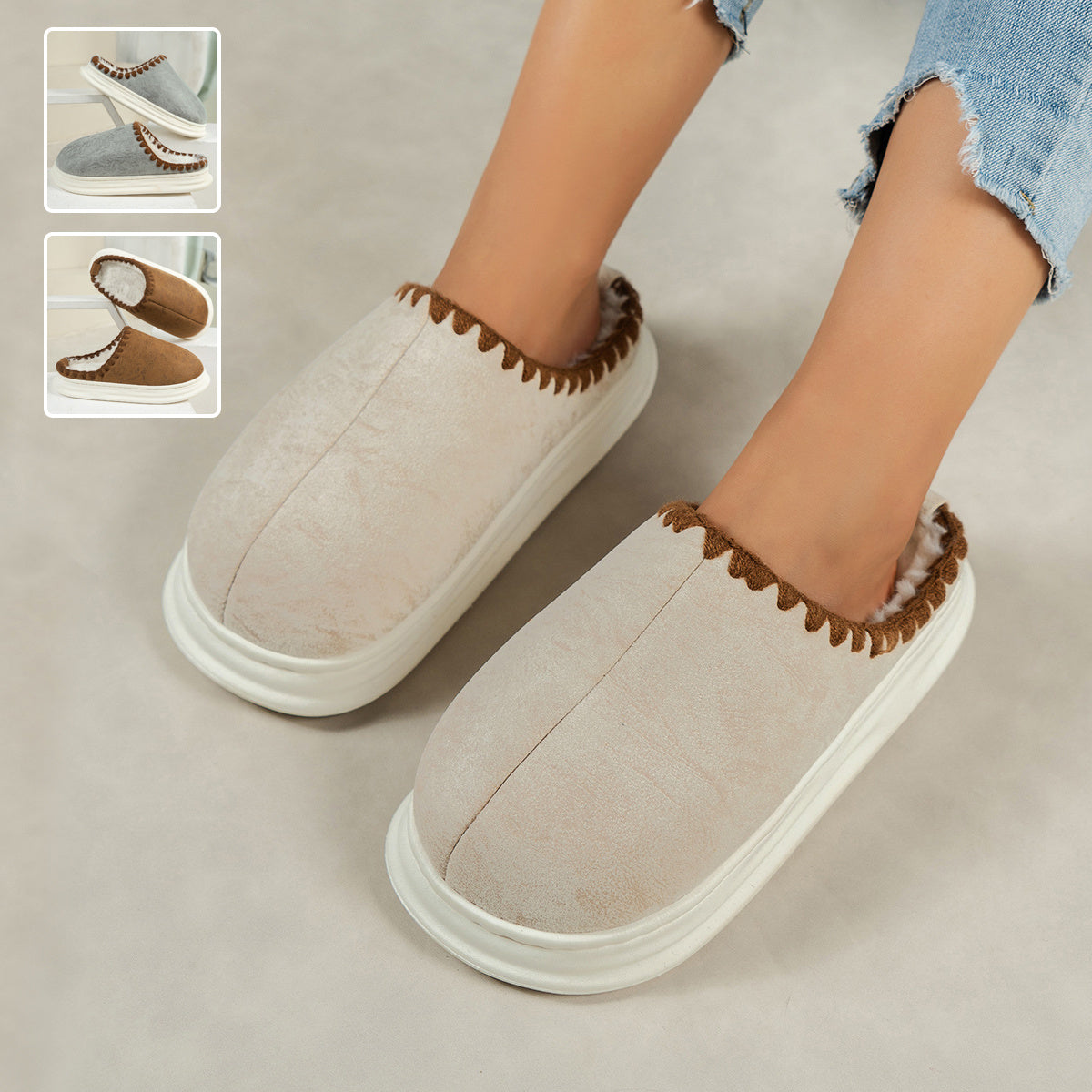 Aztec PU Leather Slipper Baotou