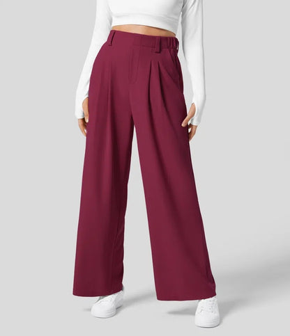 High Waist-Loose-fit Tappered Trouser