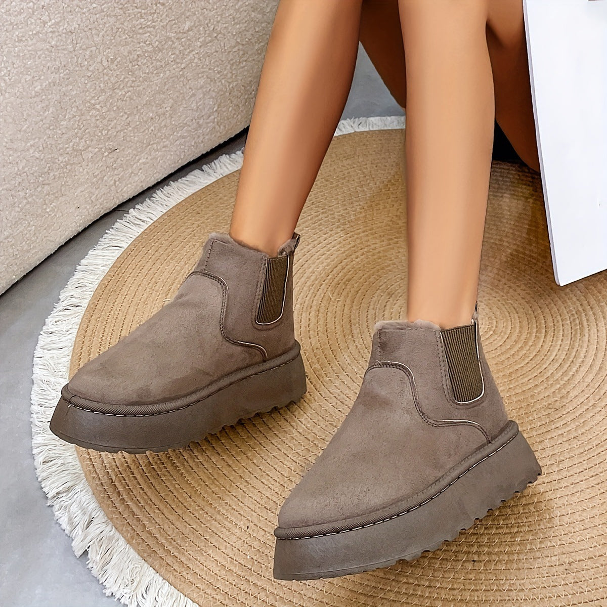 Warm Plush Ankle Boot