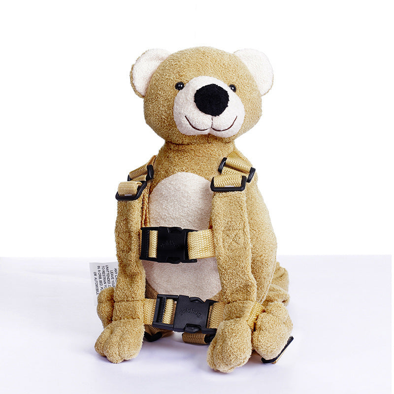 Cute Bear Child Anti-lost School Bag Pearl Plush Bear Backpack Plush Backpack