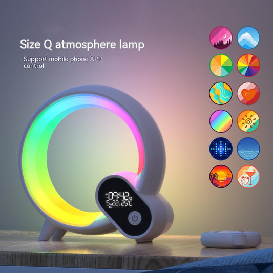 Q-Light Sunrise Neon Light - Alarm Clock & Bluetooth