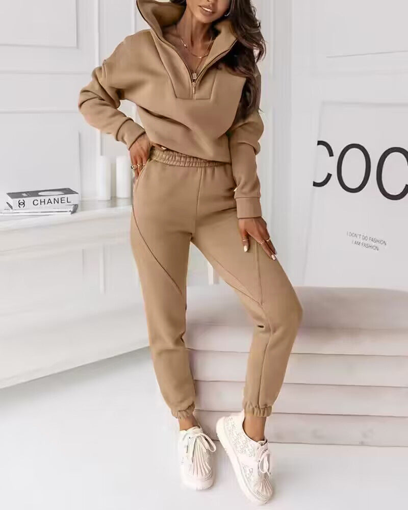 Women's Solid Color Commute Casual Suit