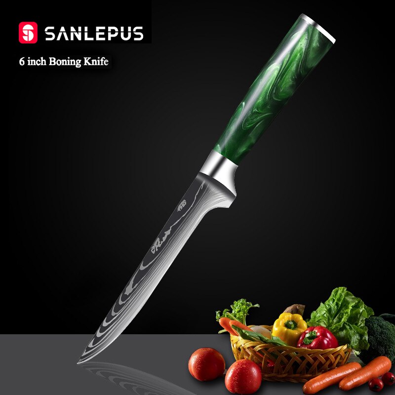 Professional Knife Set 10 Pcs Japanese Santoku Chef Knife Set