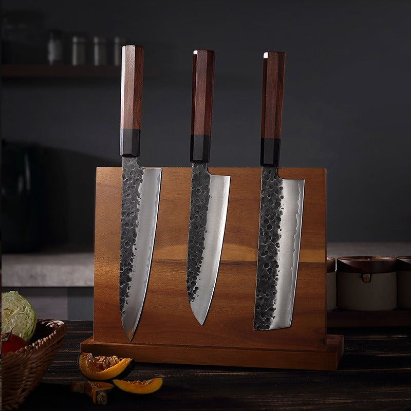 Professional Knive Set Forged Kitchen Knife 9cr18MOV Stainless Steel Slicing Knife Santoku Knife Kitchen Salmon Sashimi Knife Meat Cleaver