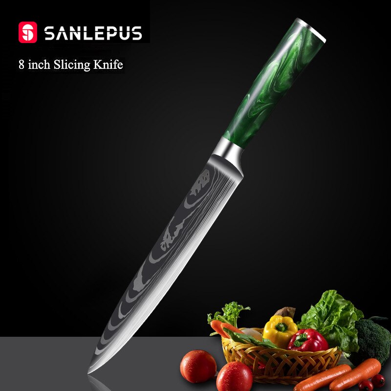 Professional Knife Set 10 Pcs Japanese Santoku Chef Knife Set