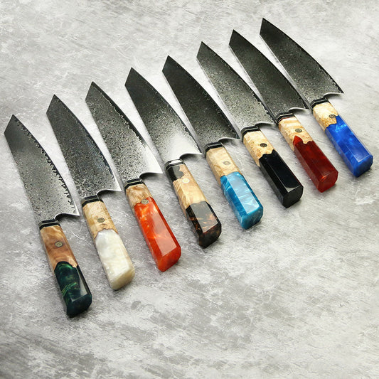 Professional Knive Set Amber Knife-67 Layers VG10 Damascus Steel 8 inch Kiritsuke Knife