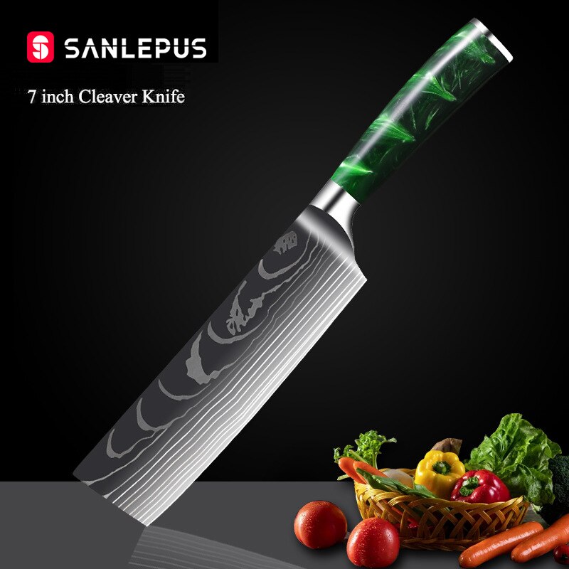 Professional Knife Set 10 Pcs Japanese Santoku Chef Knife Set